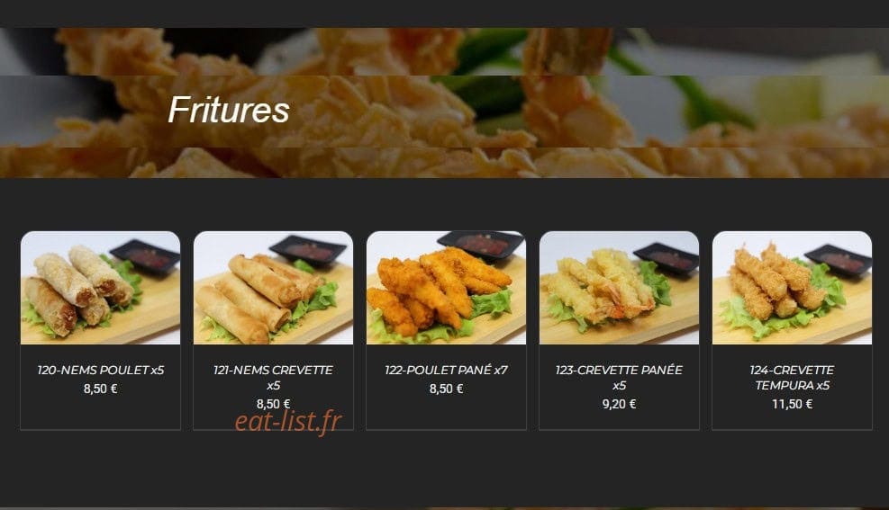 The Sushi — carte page 7