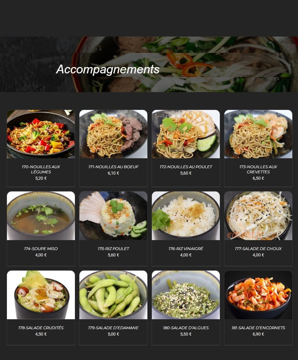 The Sushi — carte page 13