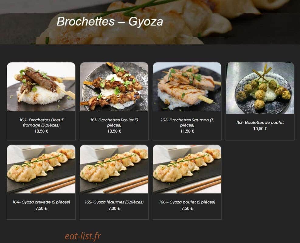 The Sushi — carte page 8