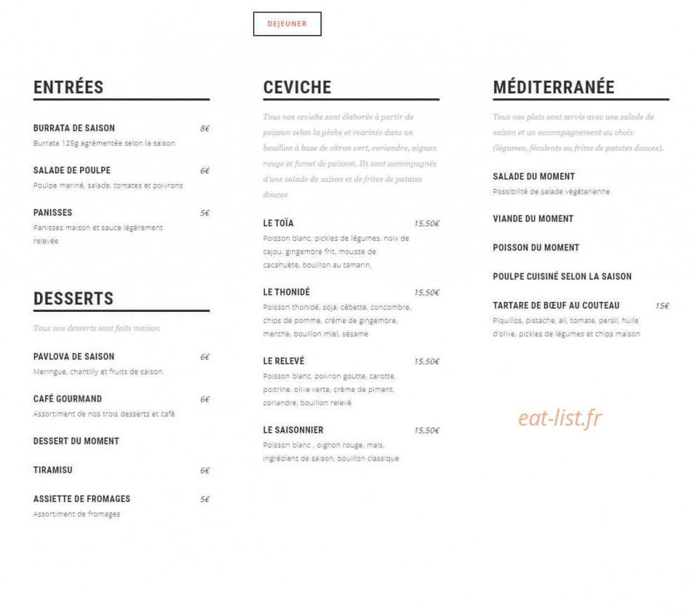 Toïa — carte page 1