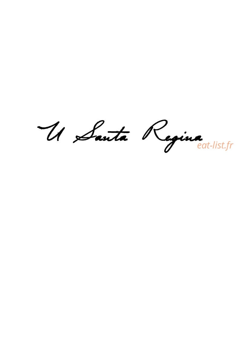 U Santa Regina — carte page 1