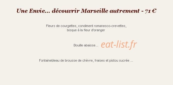 Une Table au Sud — carte page 3