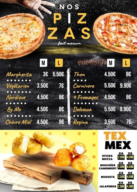 By Me burgers — carte page 4