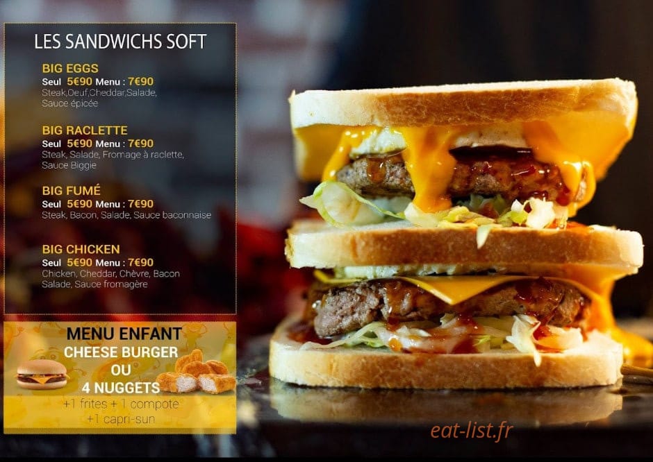 By Me burgers — carte page 5