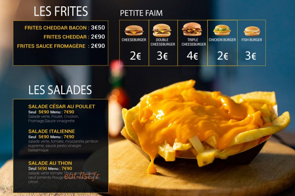 By Me burgers — carte page 3