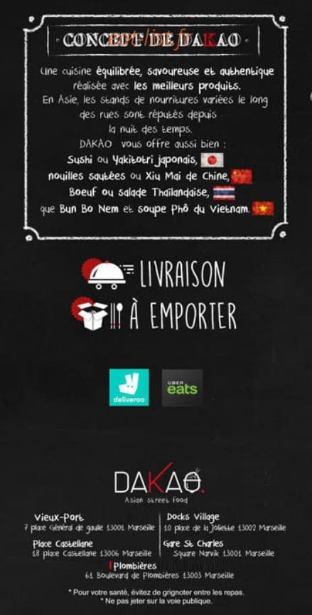 DaKao — carte page 2