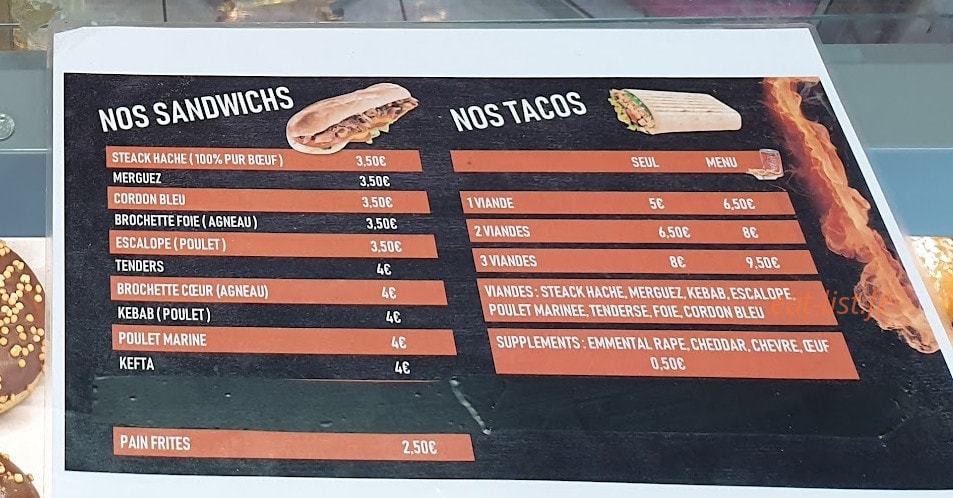 Dk's Food — carte page 2