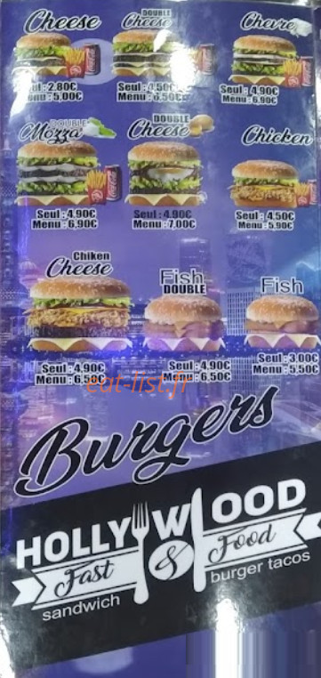 Hollywood Food — carte page 2