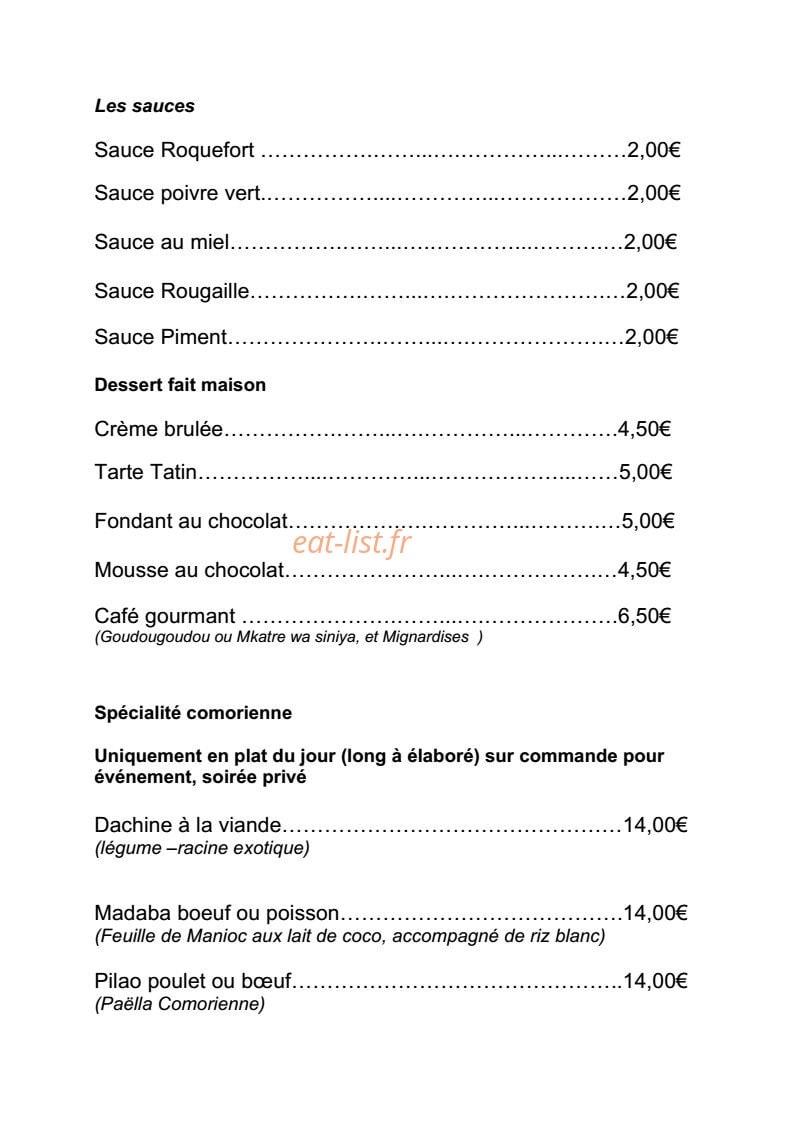Les Terrasses de Moroni — carte page 2
