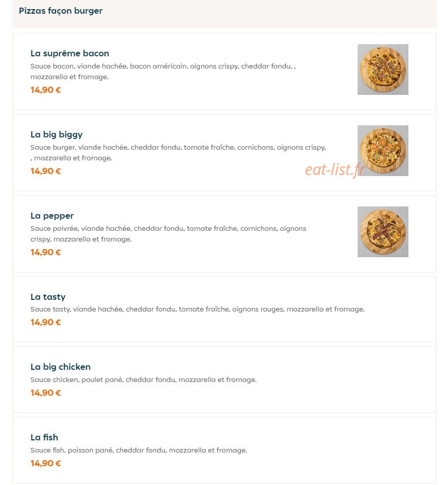 Modo Pizza — carte page 4