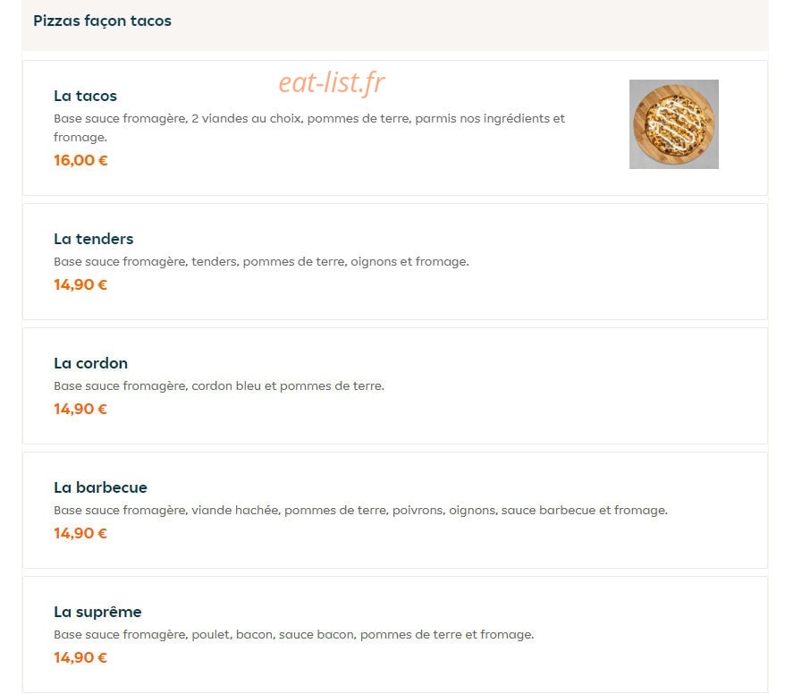 Modo Pizza — carte page 5