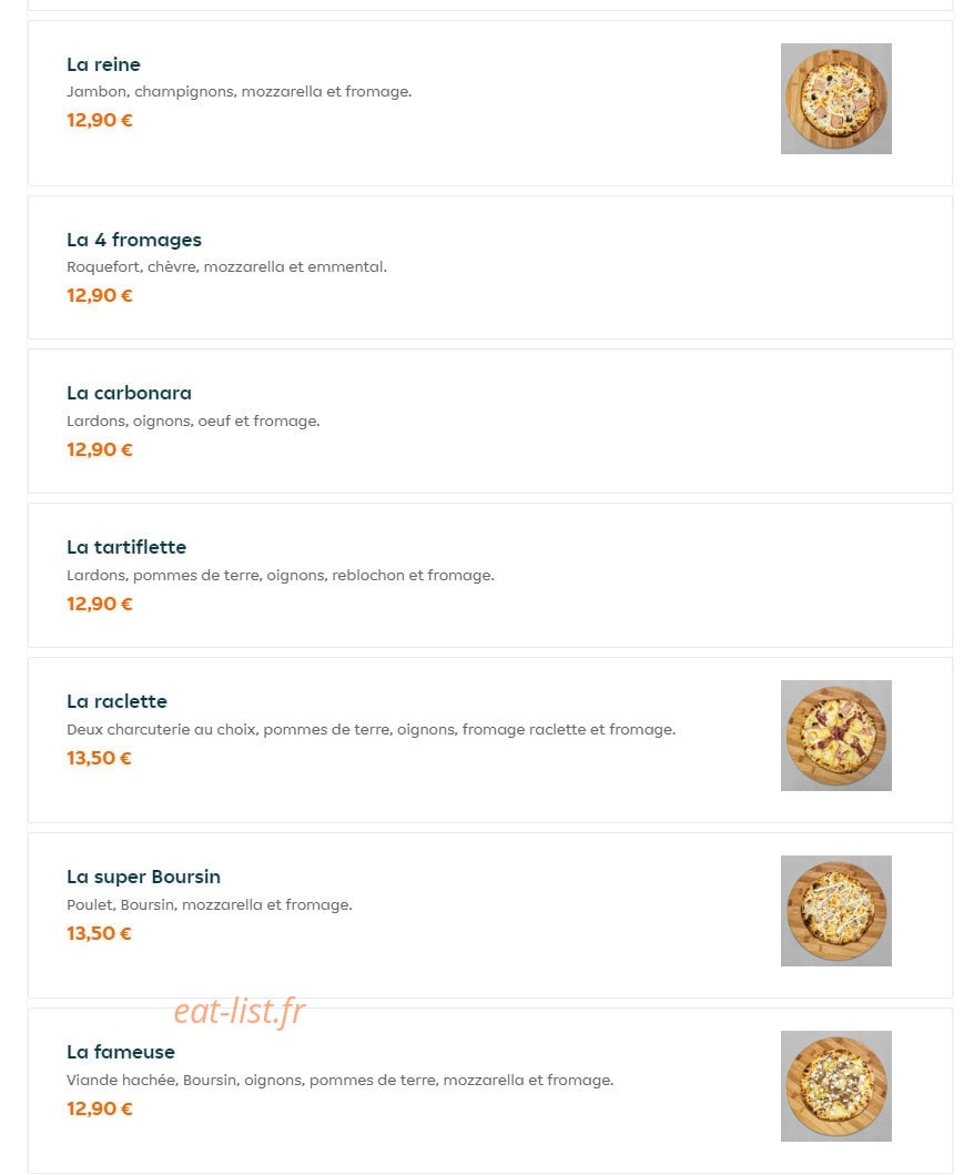 Modo Pizza — carte page 2
