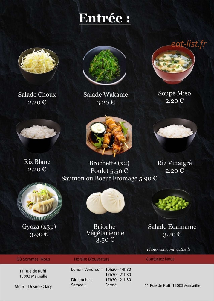 Oishi sushi — carte page 2