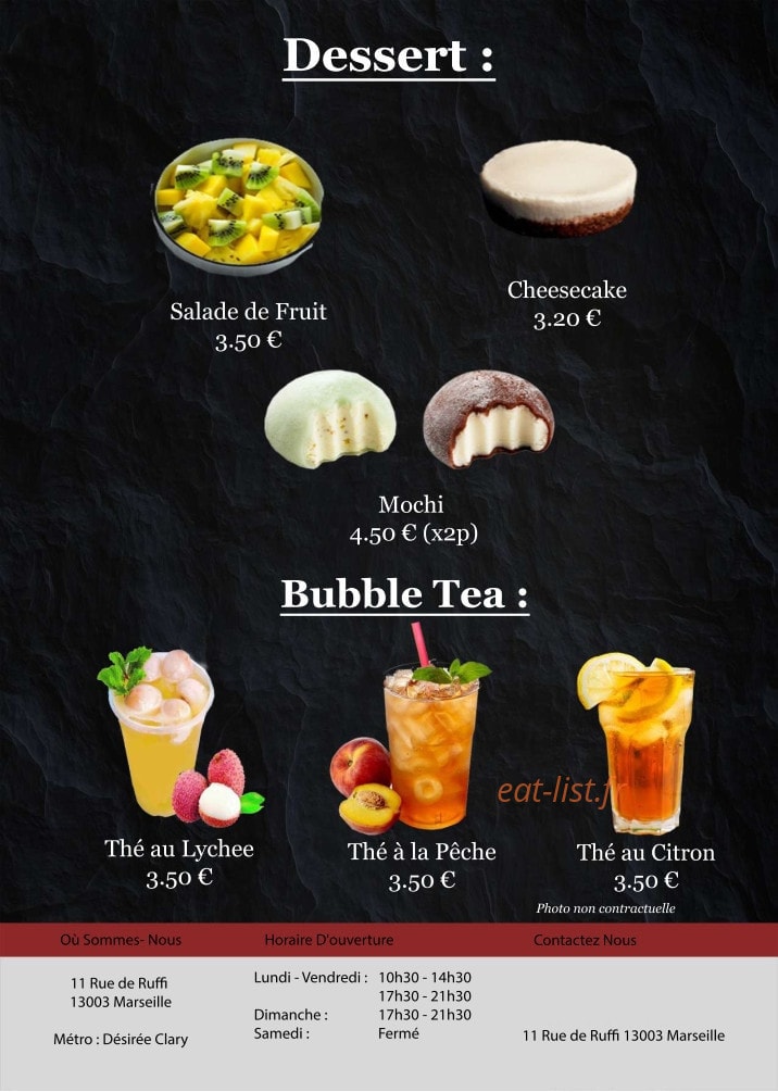 Oishi sushi — carte page 13