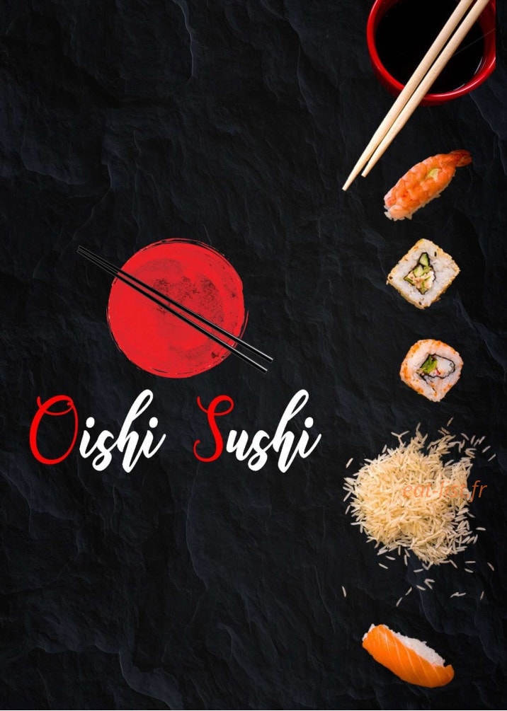 Oishi sushi — carte page 1