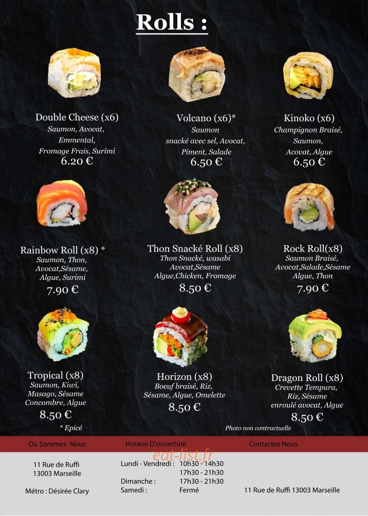 Oishi sushi — carte page 6