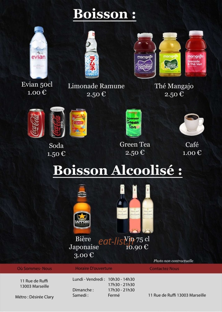 Oishi sushi — carte page 14