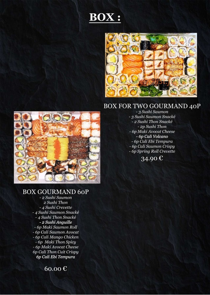 Oishi sushi — carte page 12