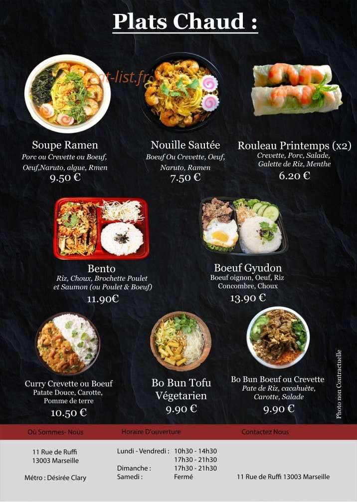 Oishi sushi — carte page 9