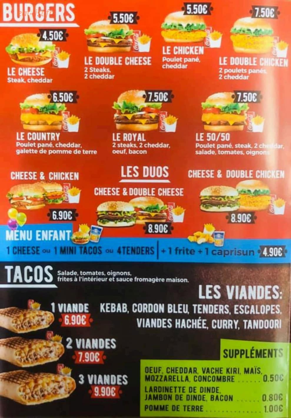 Tandoori Food — carte page 2