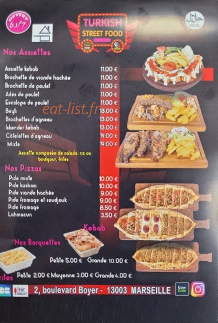 Turkish Street Food — carte page 3