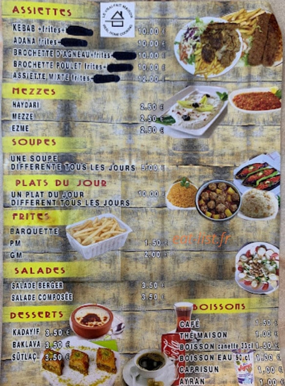 Ararat grillade — carte page 2