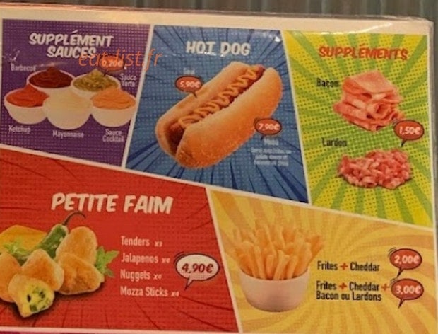 Barlou Burger — carte page 2