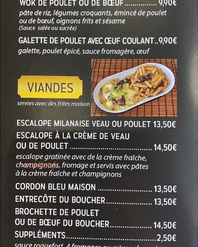 Chez Axel — carte page 3