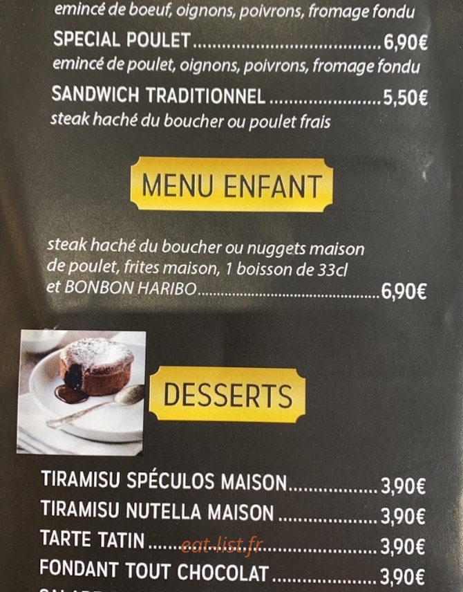 Chez Axel — carte page 5