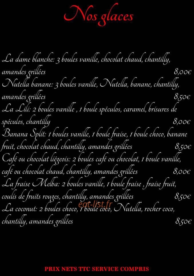 Chez Lili — carte page 8