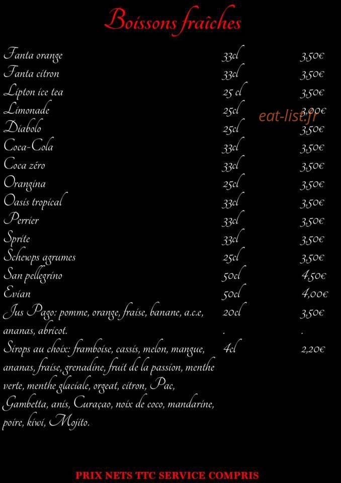 Chez Lili — carte page 2
