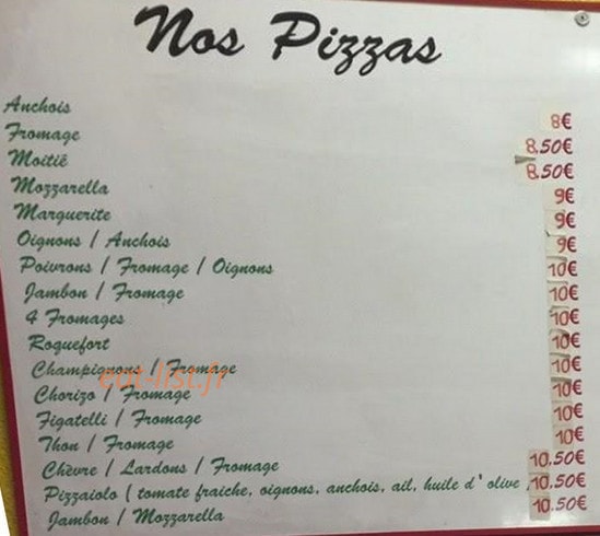 Chez Tony — carte page 2