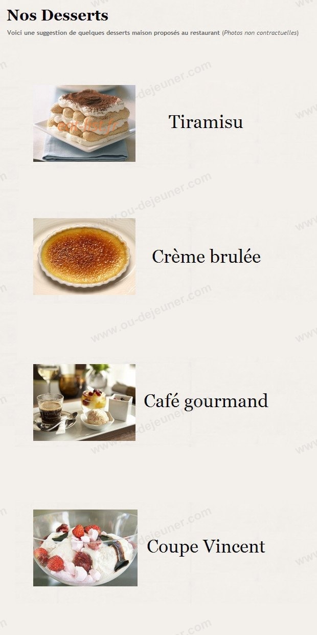 Chez Vincent — carte page 8
