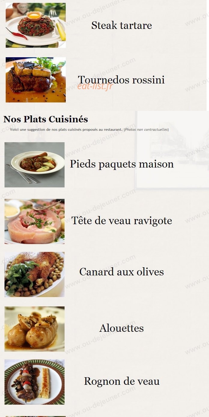 Chez Vincent — carte page 4