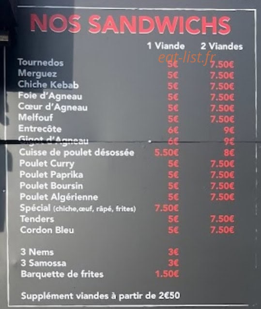 Grillade au feu de bois — carte page 1