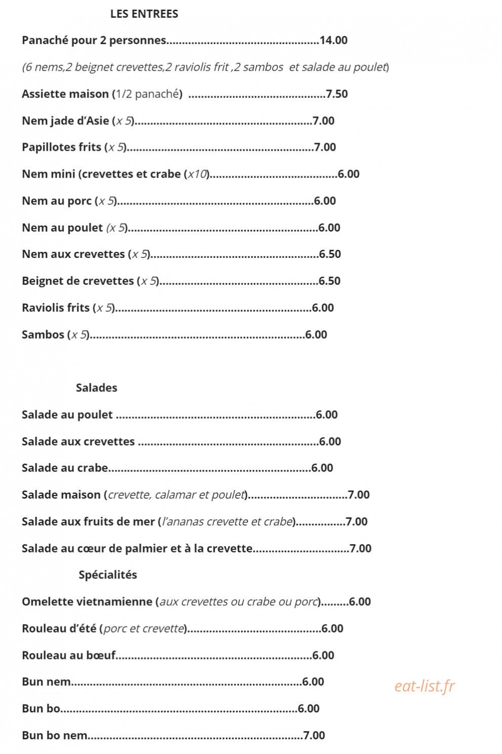 Jade D'asie — carte page 2