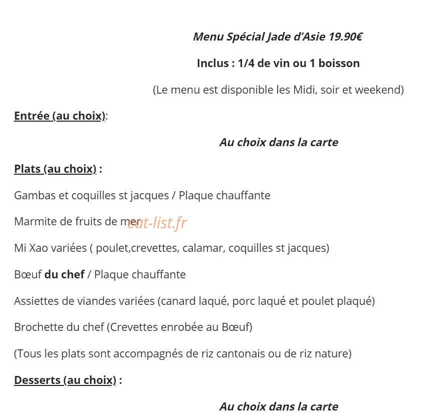 Jade D'asie — carte page 13