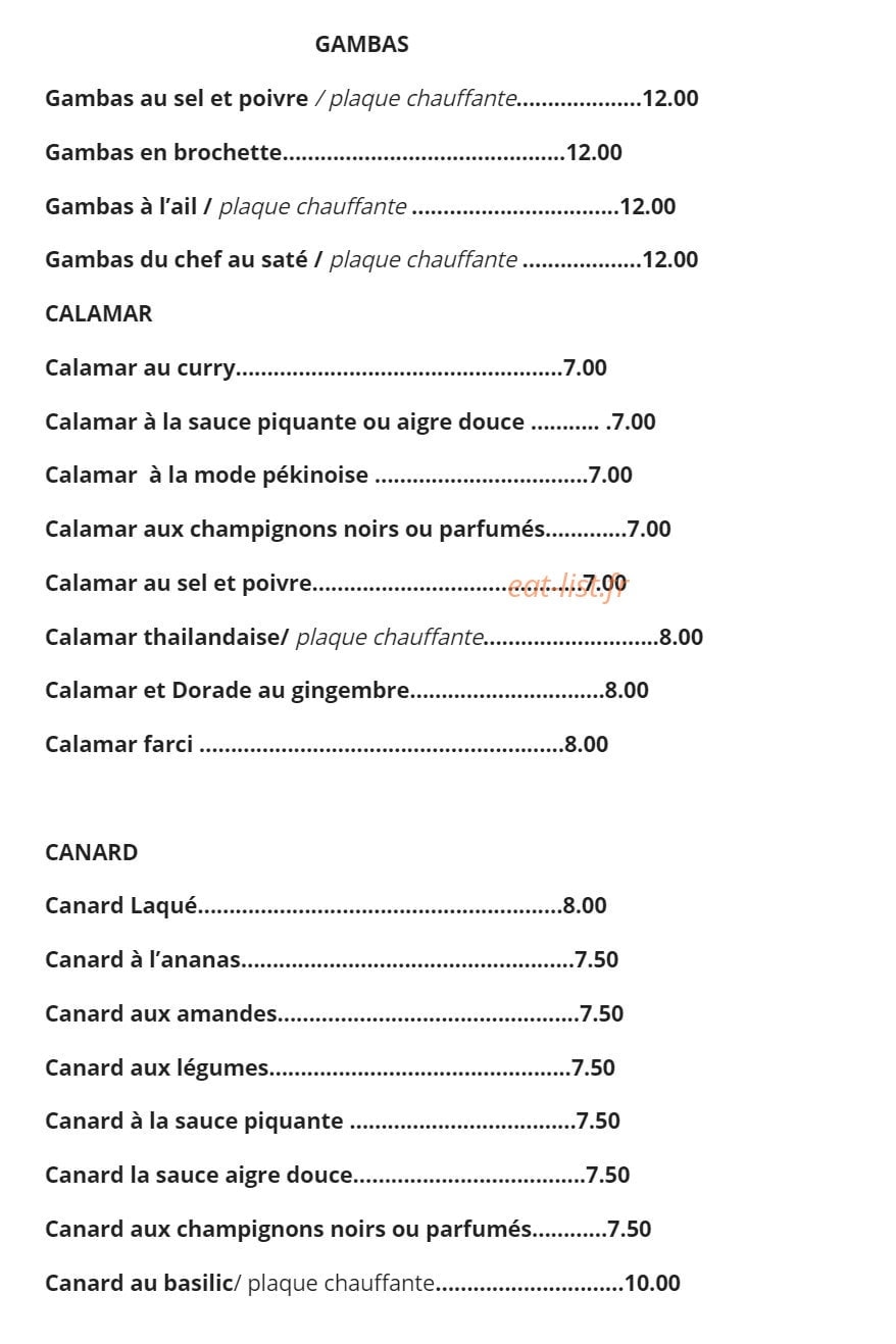 Jade D'asie — carte page 6