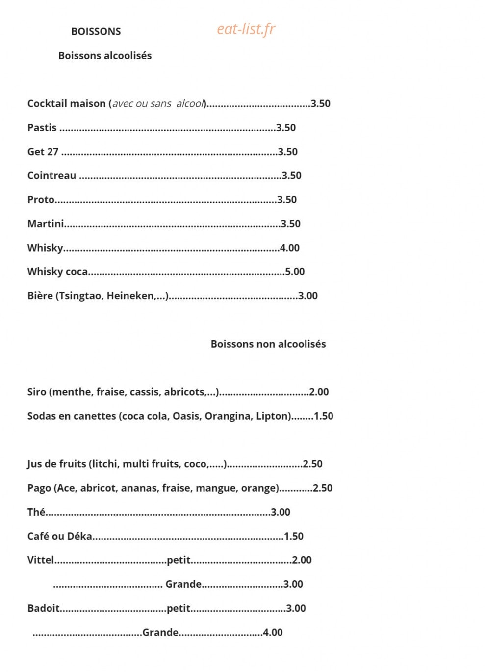 Jade D'asie — carte page 10