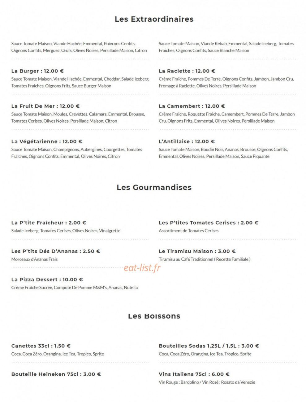 La Margherita — carte page 4