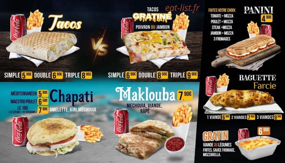 Le Classico Foods — carte page 3