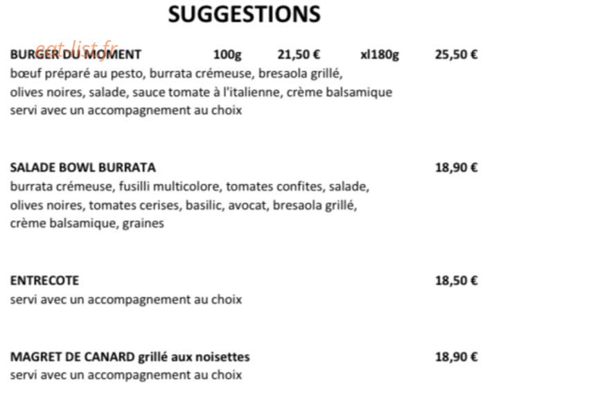 Le Panier à Burgers — carte page 3