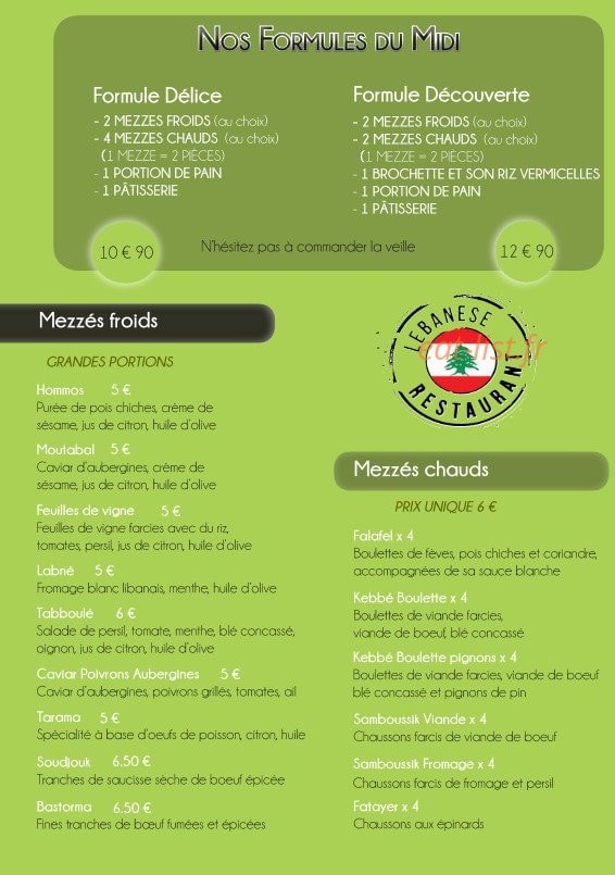 Liban Express — carte page 3