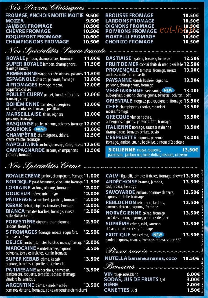 O'cesar pizza — carte page 2