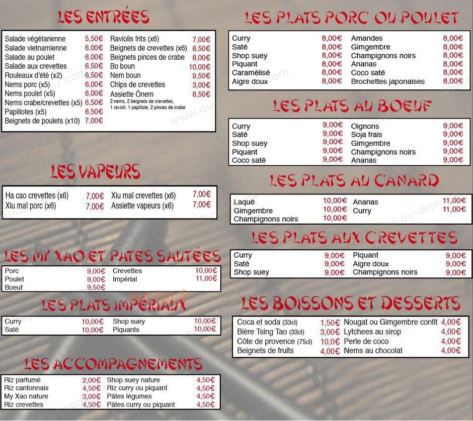 Ô Nem — carte page 2