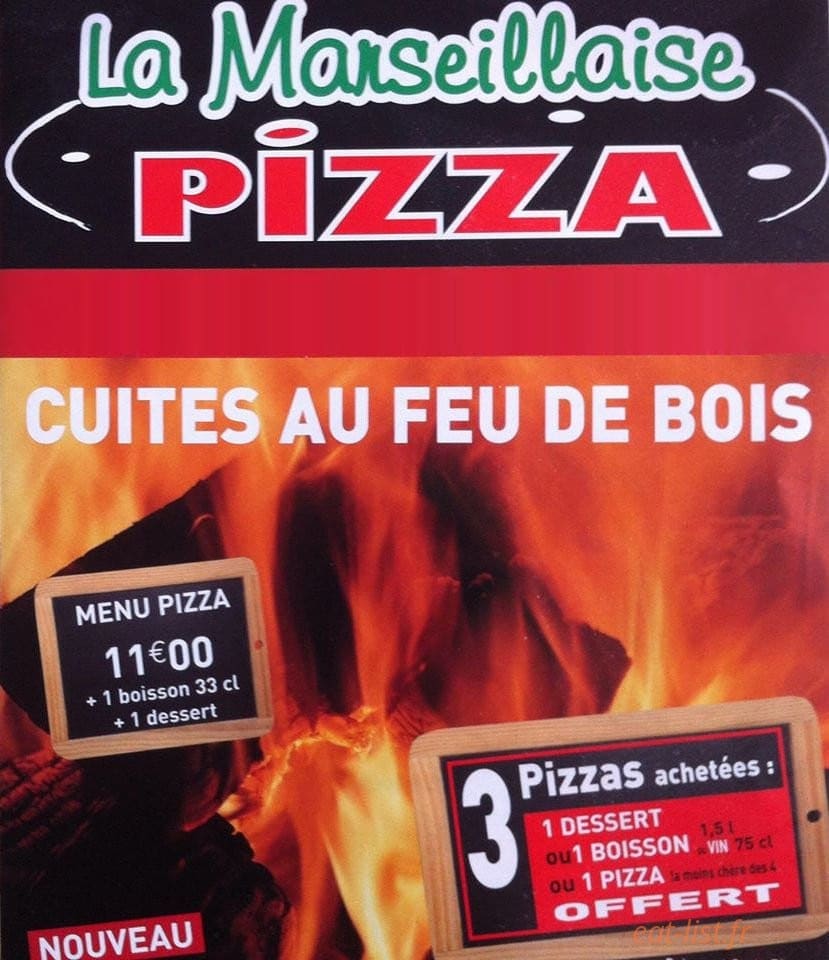 Pizza la Marseillaise — carte page 1