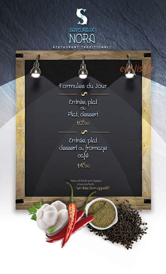 Saveurs de Nora — carte page 2