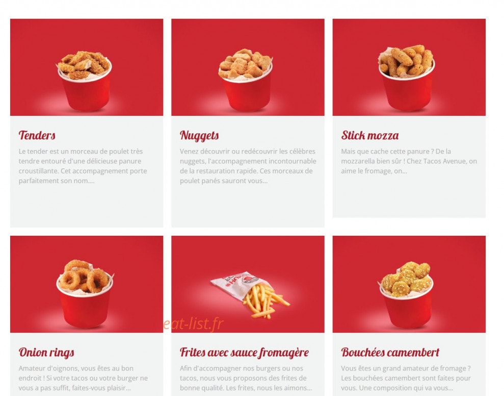 Tacos Avenue — carte page 4