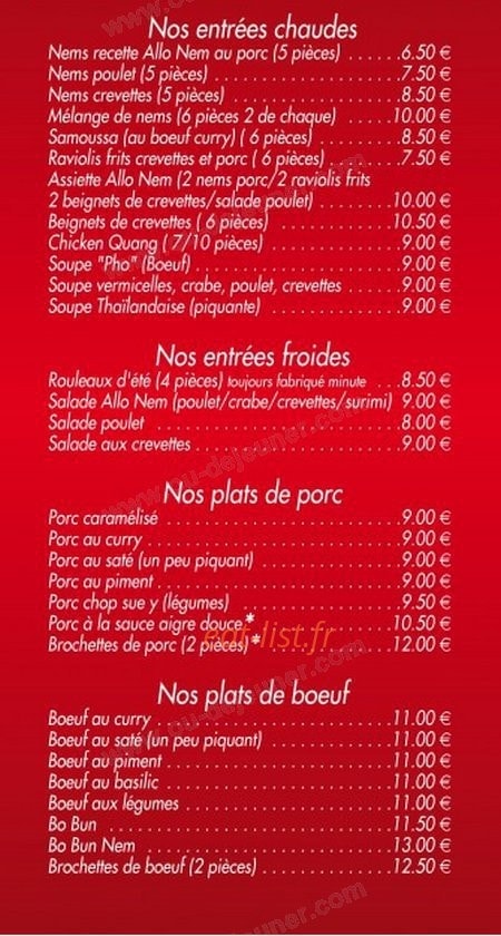 Allo Nem — carte page 2