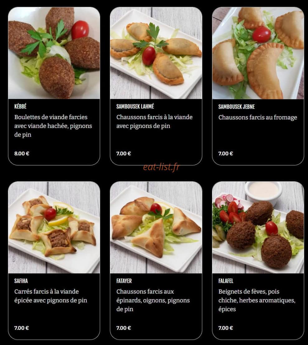 Chez Marwan — carte page 2